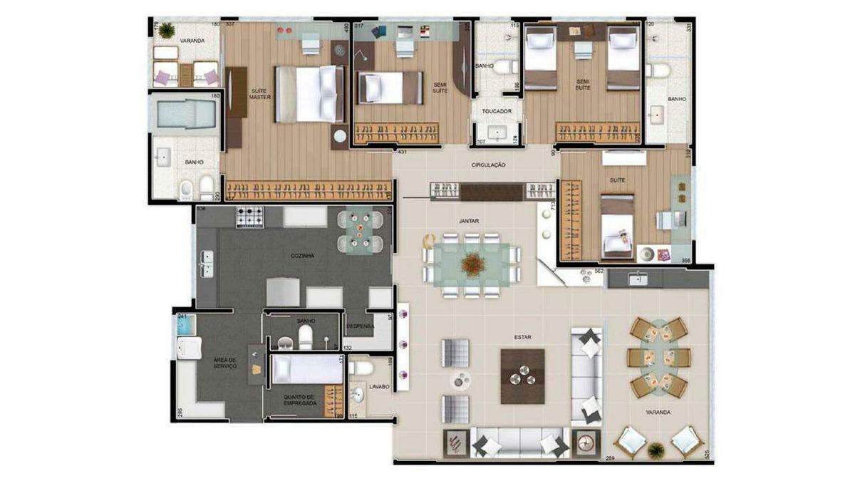 Apartamento, Sion, 4 Quartos, 3 Vagas, 2 Suítes