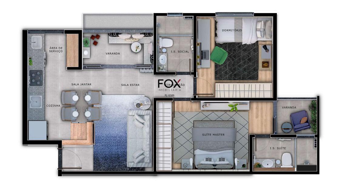Apartamento, Santa Efigênia, 2 Quartos, 2 Vagas, 2 Suítes