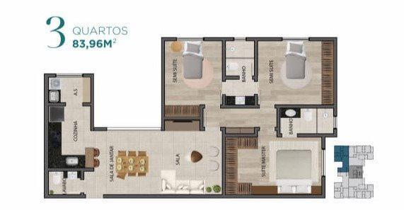 Apartamento, Palmares, 4 Quartos, 2 Vagas, 4 Suítes