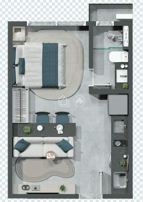 Apartamento, Barro Preto, 1 Quarto, 1 Suíte