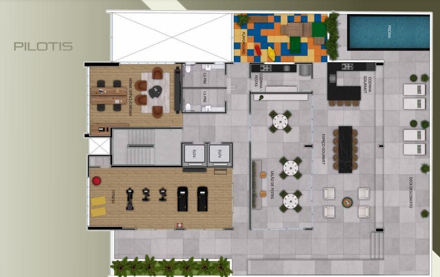 Cobertura, Funcionários, 2 Quartos, 2 Vagas, 1 Suíte