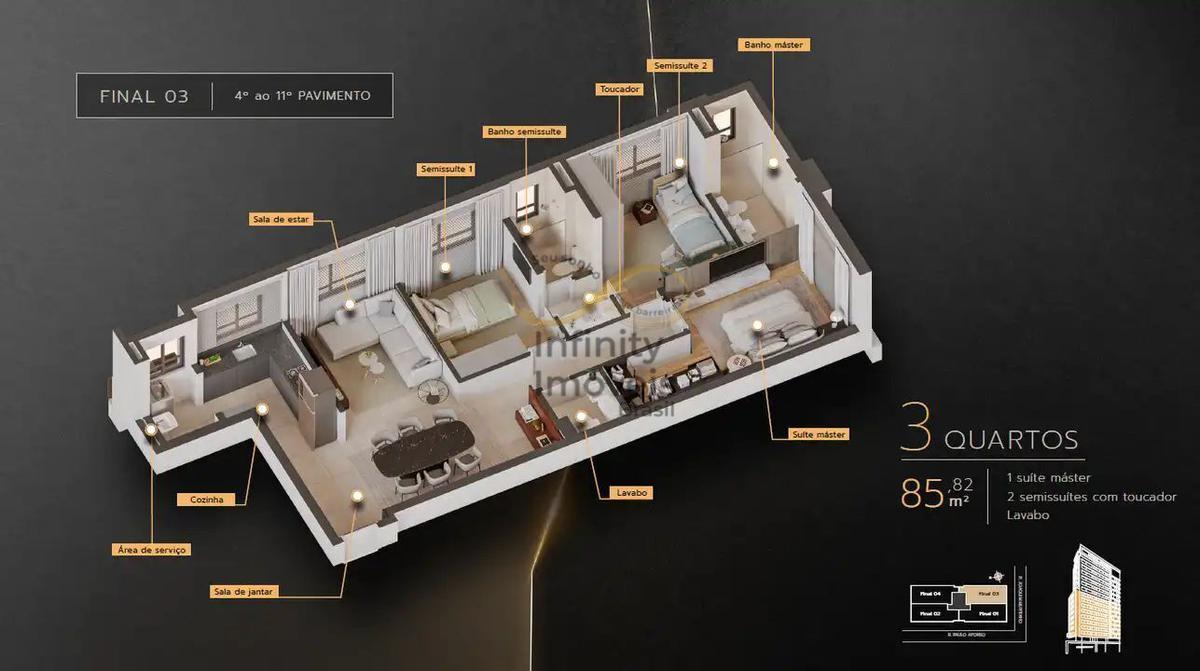 Apartamento, Santo Antônio, 4 Quartos