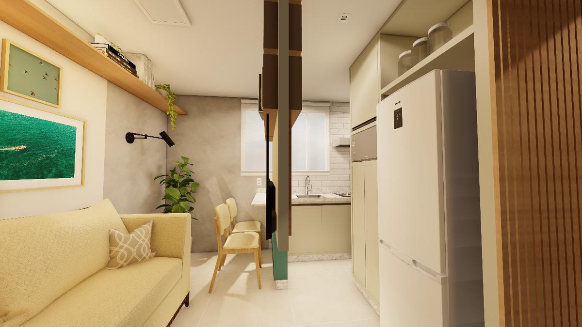 Apartamento, Pedro II, 1 Quarto, 0 Vaga