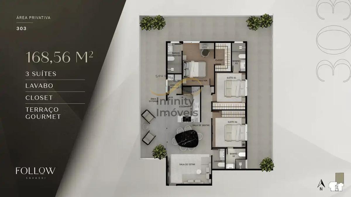 Apartamento, Savassi, 2 Quartos
