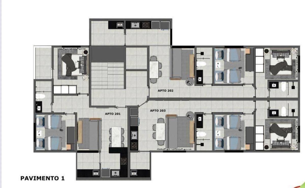 Apartamento, Parque Xangri-lá, 2 Quartos, 1 Vaga, 1 Suíte