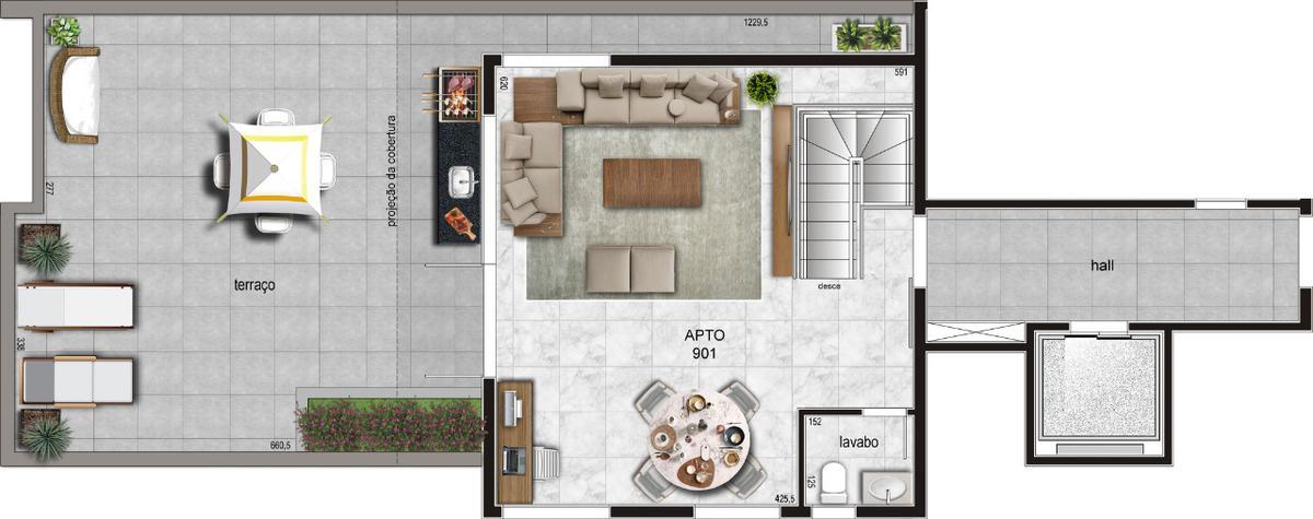 Cobertura, Prado, 3 Quartos, 3 Vagas, 1 Suíte