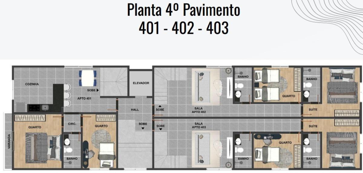Cobertura, Amazonas, 2 Quartos, 1 Vaga, 1 Suíte