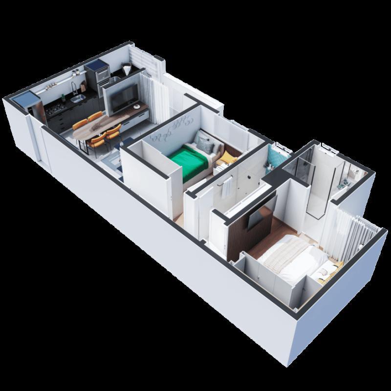 Apartamento, Fernão Dias, 2 Quartos, 1 Vaga, 1 Suíte