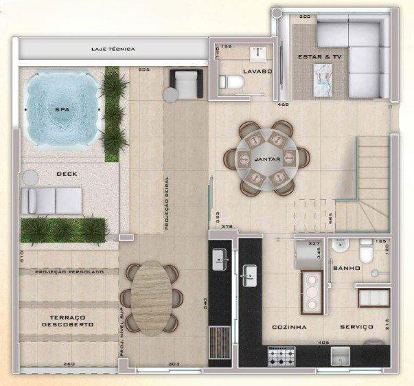 Cobertura, Santo Antônio, 3 Quartos, 2 Vagas, 1 Suíte