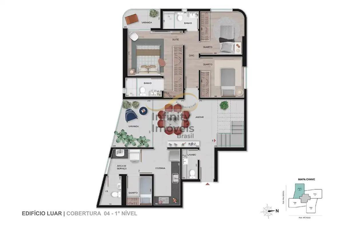 Apartamento, Vale do Sereno, 4 Quartos