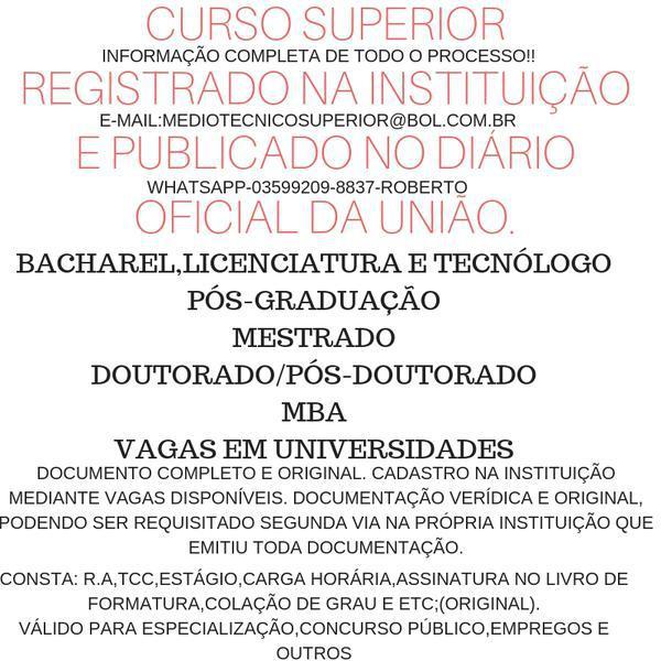 Graduação Autêntica!! 035992098837