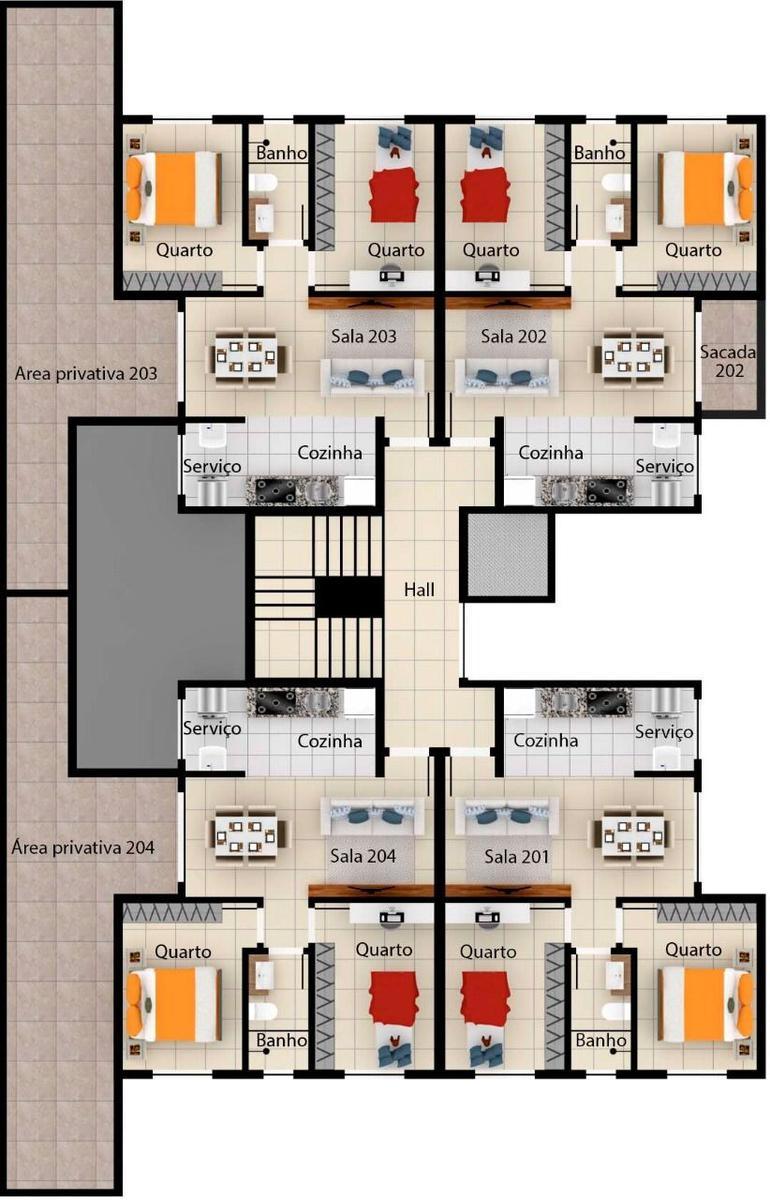 Apartamento, Parque Xangri-lá, 2 Quartos, 1 Vaga