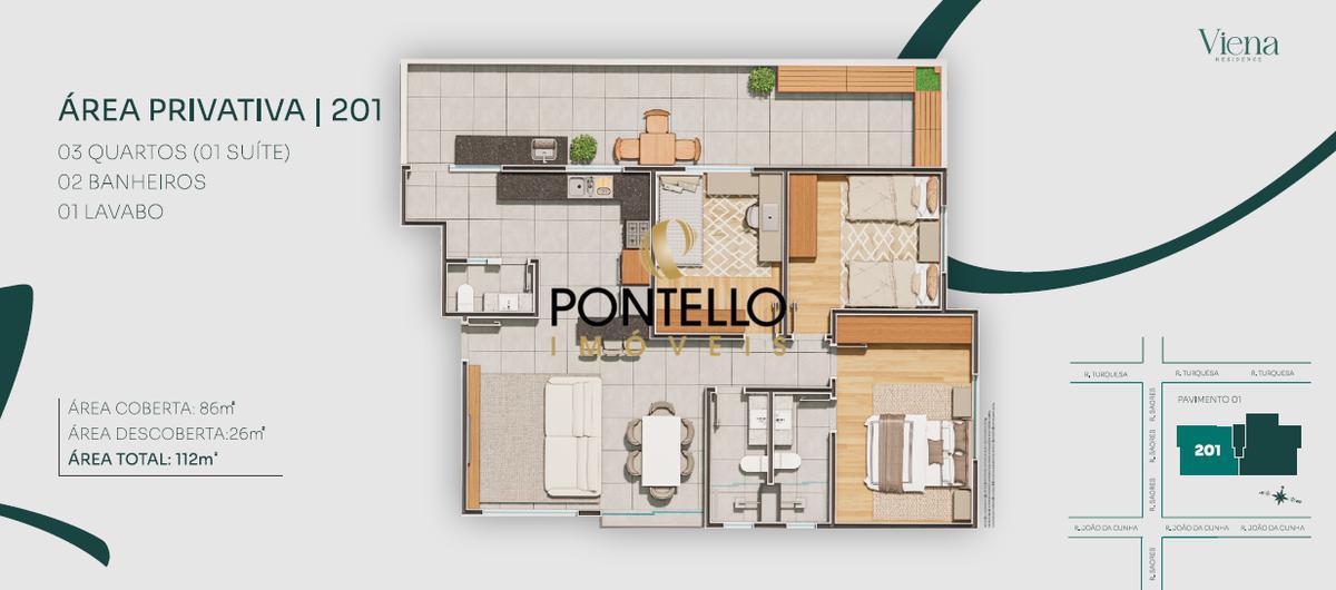 Apartamento, Prado, 3 Quartos, 1 Vaga, 1 Suíte