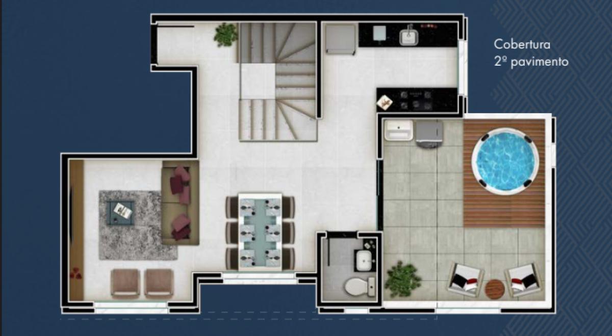 Cobertura, Alto Caiçaras, 3 Quartos, 2 Vagas, 1 Suíte