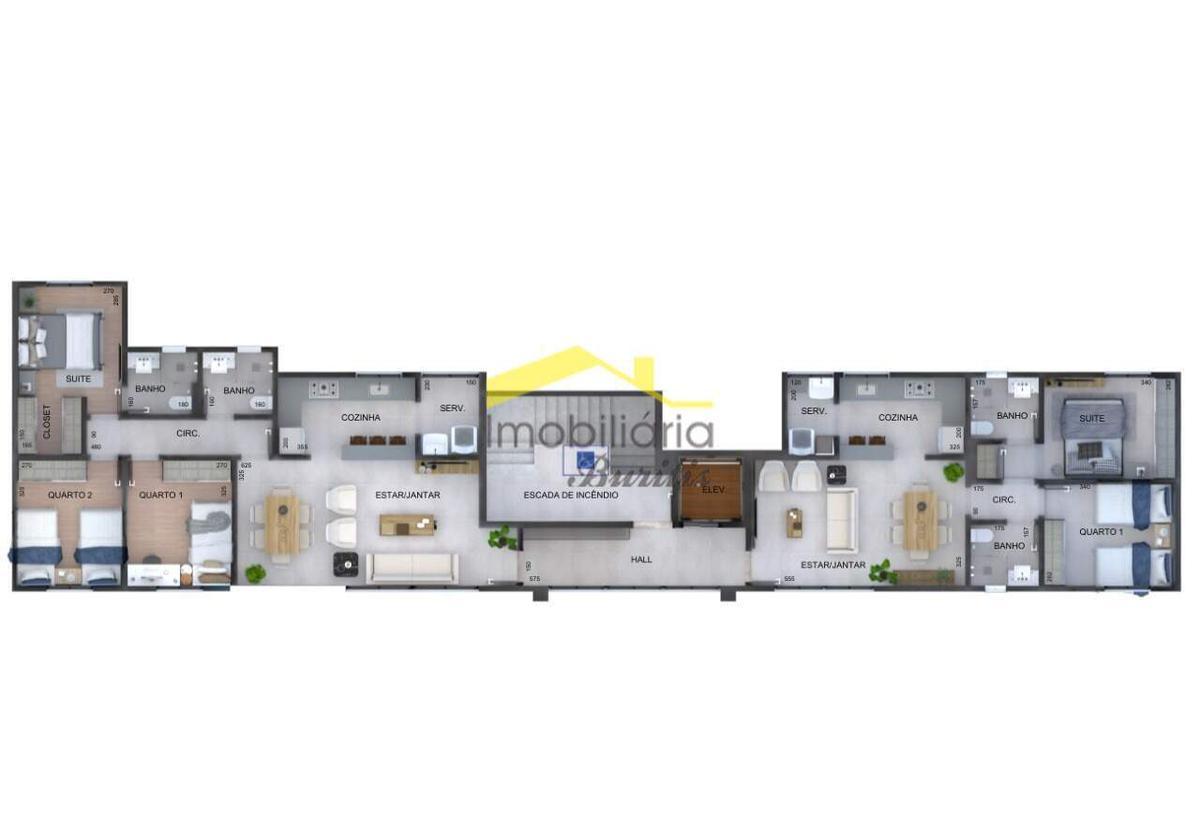 Apartamento, Jardim América, 3 Quartos, 2 Vagas, 1 Suíte