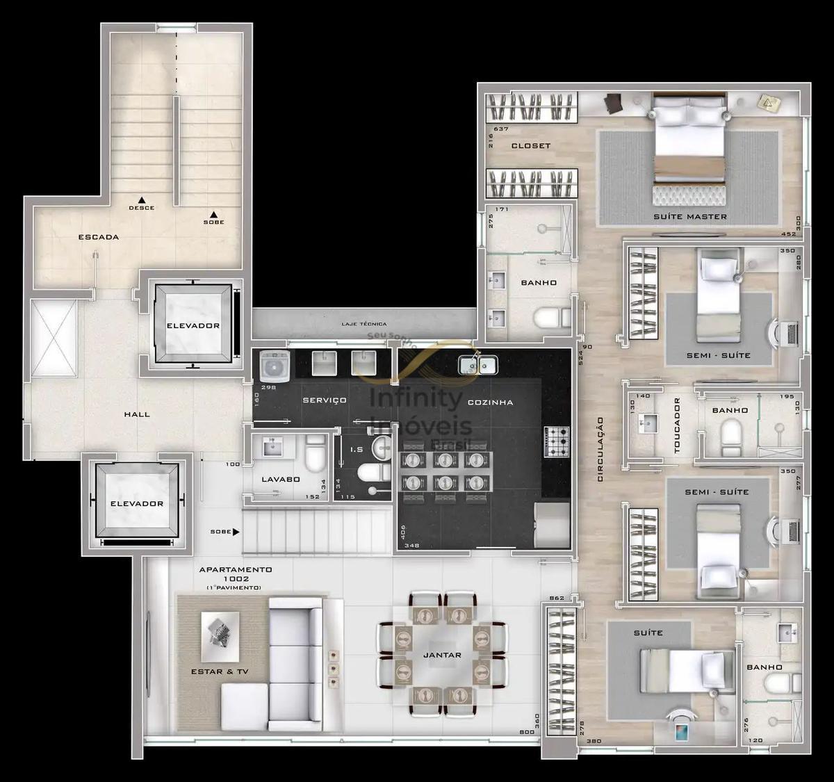 Apartamento, Cidade Nova, 4 Quartos