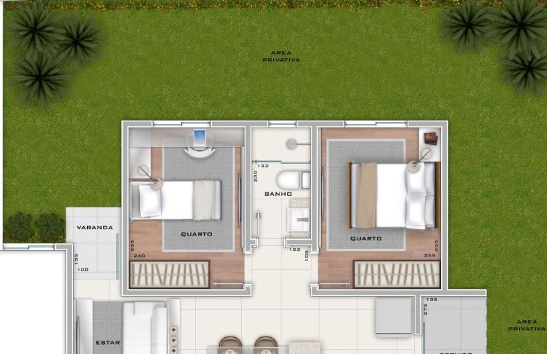 Apartamento, Santa Terezinha, 2 Quartos, 2 Vagas, 1 Suíte