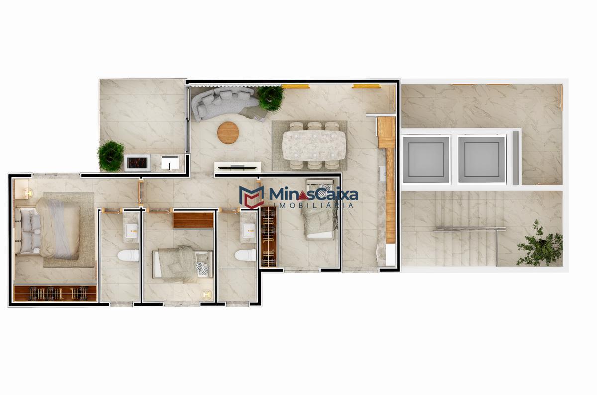 Apartamento, Bela Vista, 3 Quartos, 2 Vagas, 1 Suíte
