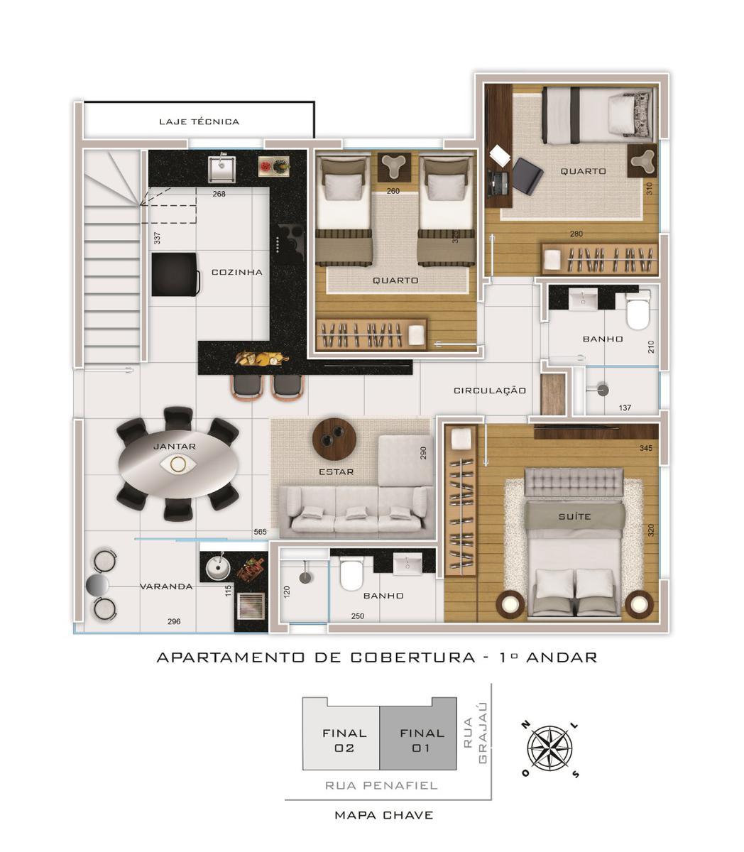 Apartamento, Anchieta, 3 Quartos, 3 Vagas, 1 Suíte