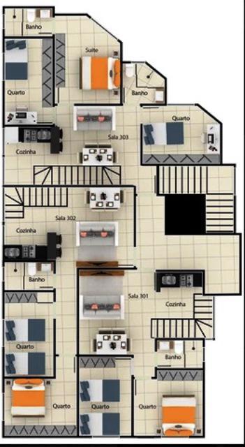 Apartamento, Xangri-lá, 2 Quartos, 1 Vaga
