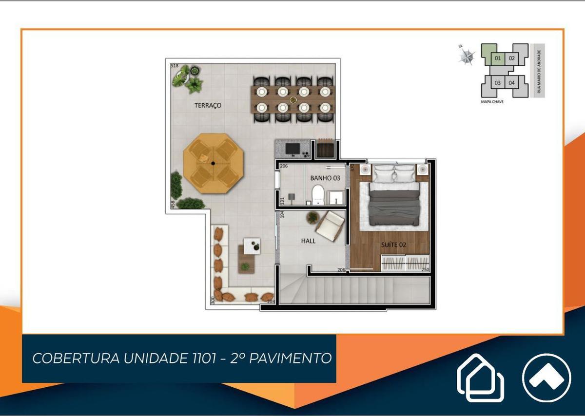 Apartamento, Santa Branca, 2 Quartos, 1 Vaga, 1 Suíte
