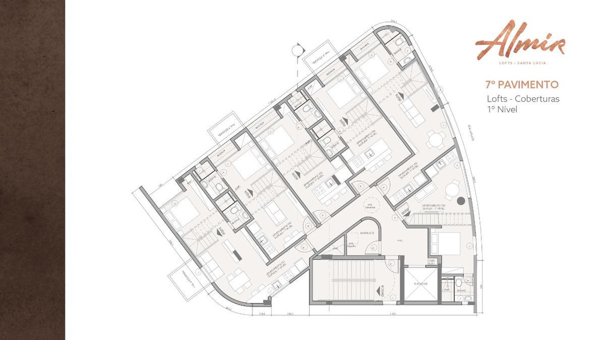 Apartamento, Santa Lúcia, 1 Quarto, 0 Vaga, 1 Suíte