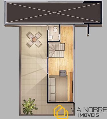 Cobertura, Nova Suíssa, 2 Quartos, 2 Vagas, 1 Suíte