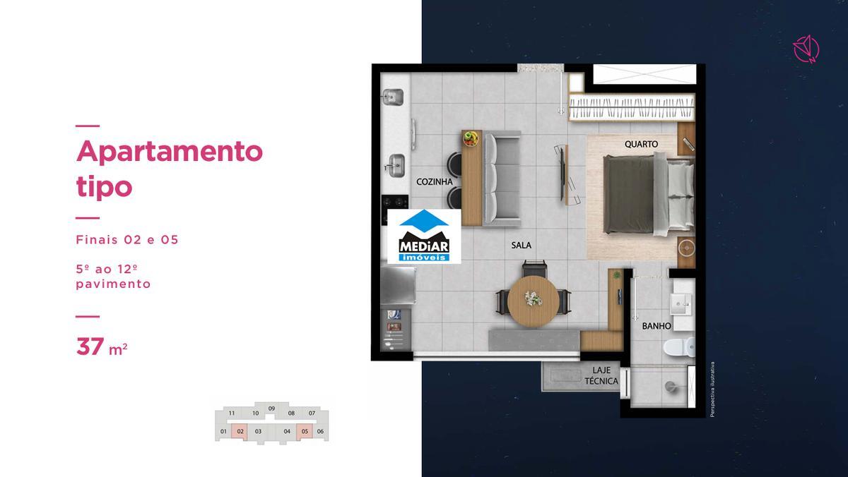 Apartamento, Lourdes, 0 Quarto, 0 Vaga