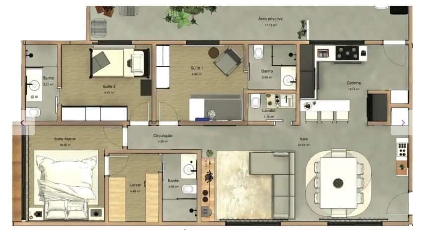 Apartamento, Prado, 3 Quartos, 2 Vagas, 3 Suítes