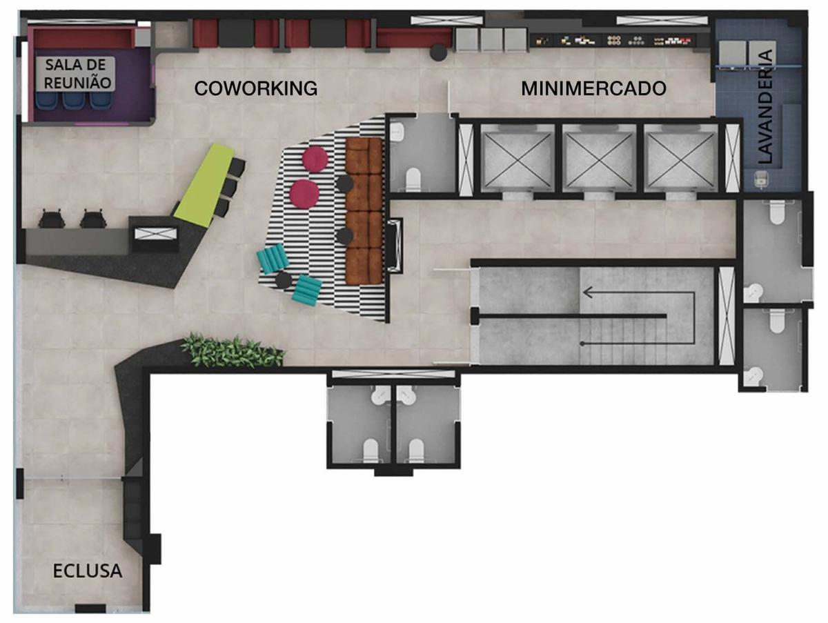 Apartamento, Funcionários, 2 Quartos, 2 Vagas, 2 Suítes