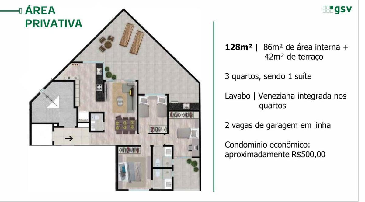 Apartamento, Santo Agostinho, 3 Quartos, 2 Vagas, 1 Suíte