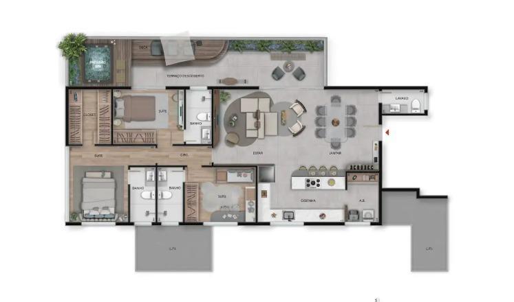 Apartamento, São Lucas, 3 Quartos, 2 Vagas, 3 Suítes