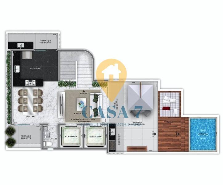 Apartamento, Lourdes, 3 Quartos, 0 Vaga, 1 Suíte