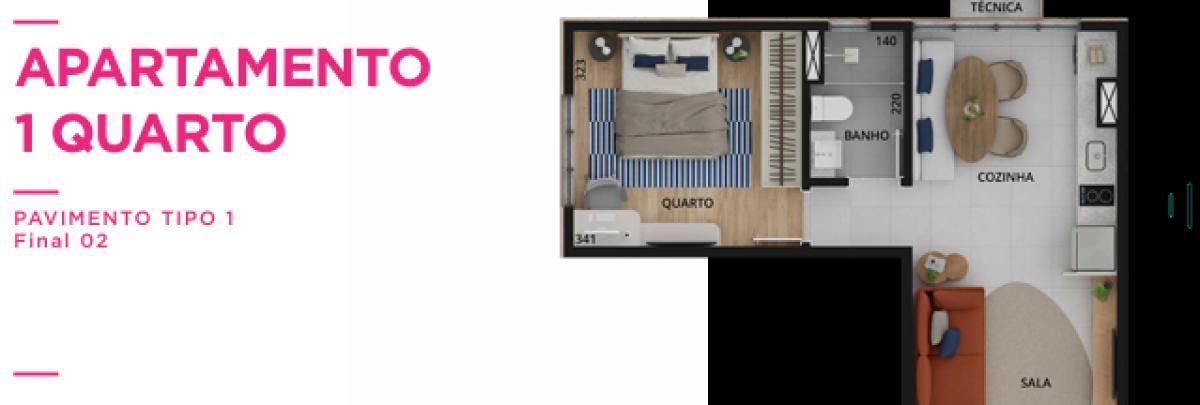 Apartamento, Boa Viagem, 1 Quarto, 0 Vaga