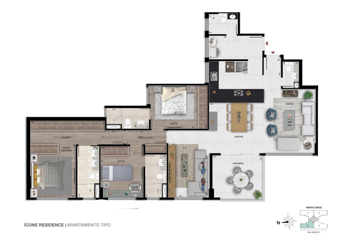 Apartamento, Serra, 3 Quartos, 3 Vagas, 3 Suítes