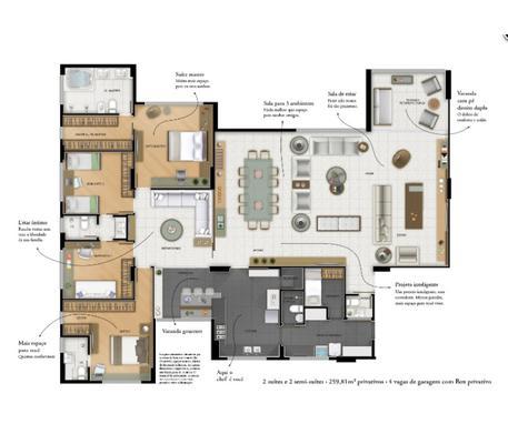 Apartamento, Vila da Serra, 4 Quartos, 4 Vagas, 2 Suítes