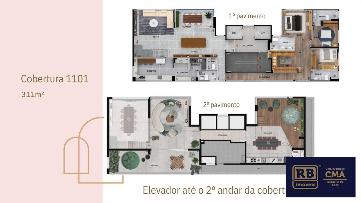 Cobertura, Santo Antônio, 4 Quartos, 3 Vagas, 4 Suítes