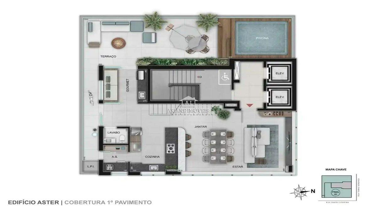 Apartamento, Lourdes, 3 Quartos, 2 Vagas, 1 Suíte