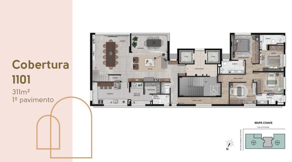 Cobertura, Santo Antônio, 4 Quartos, 2 Vagas, 2 Suítes