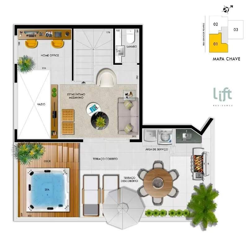 Cobertura, Serra, 2 Quartos, 2 Vagas, 1 Suíte