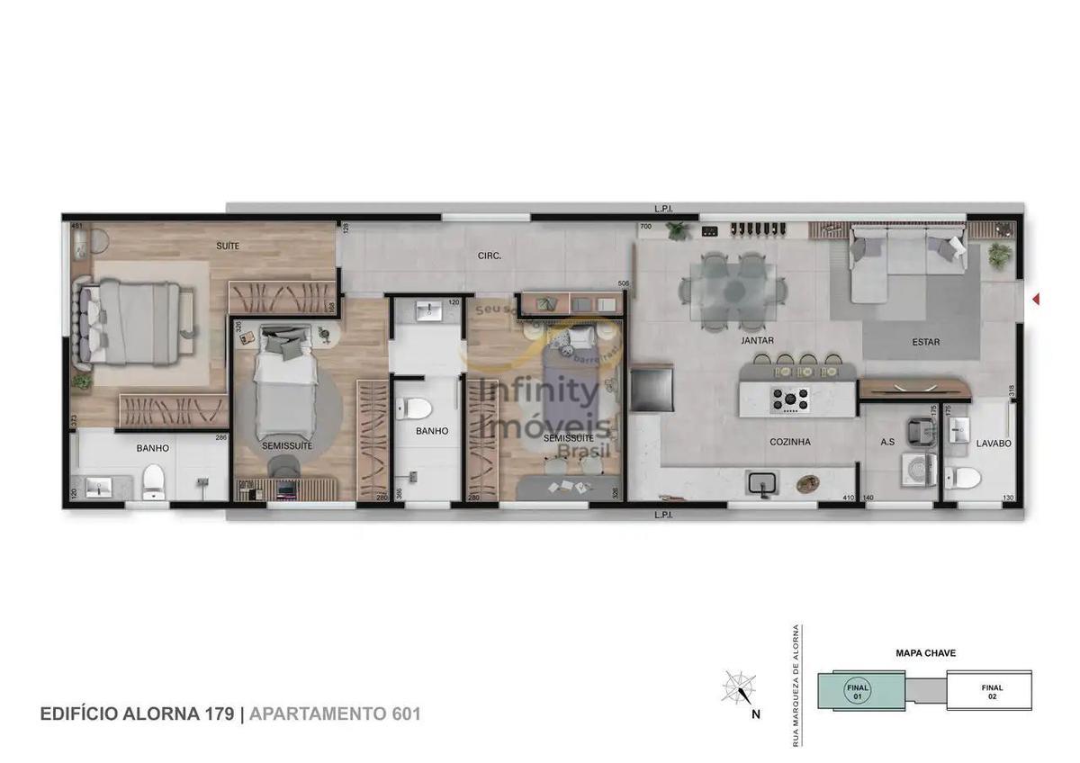 Apartamento, Serra, 2 Quartos