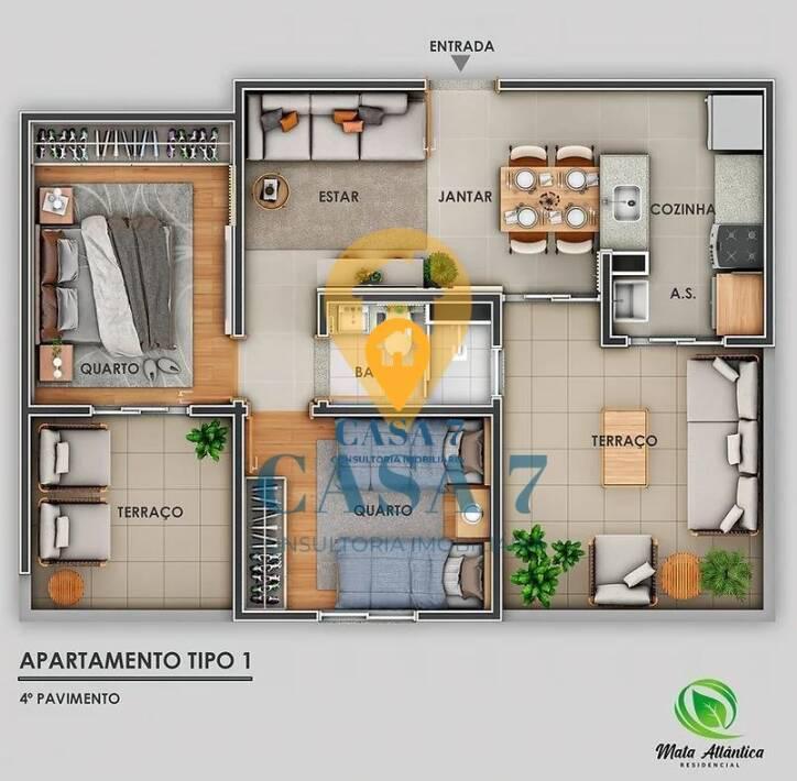 Apartamento, Carlos Prates, 2 Quartos, 1 Vaga