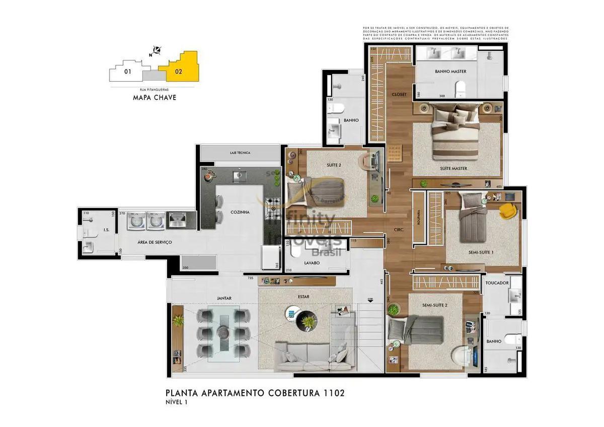 Cobertura, Santo Antônio, 4 Quartos