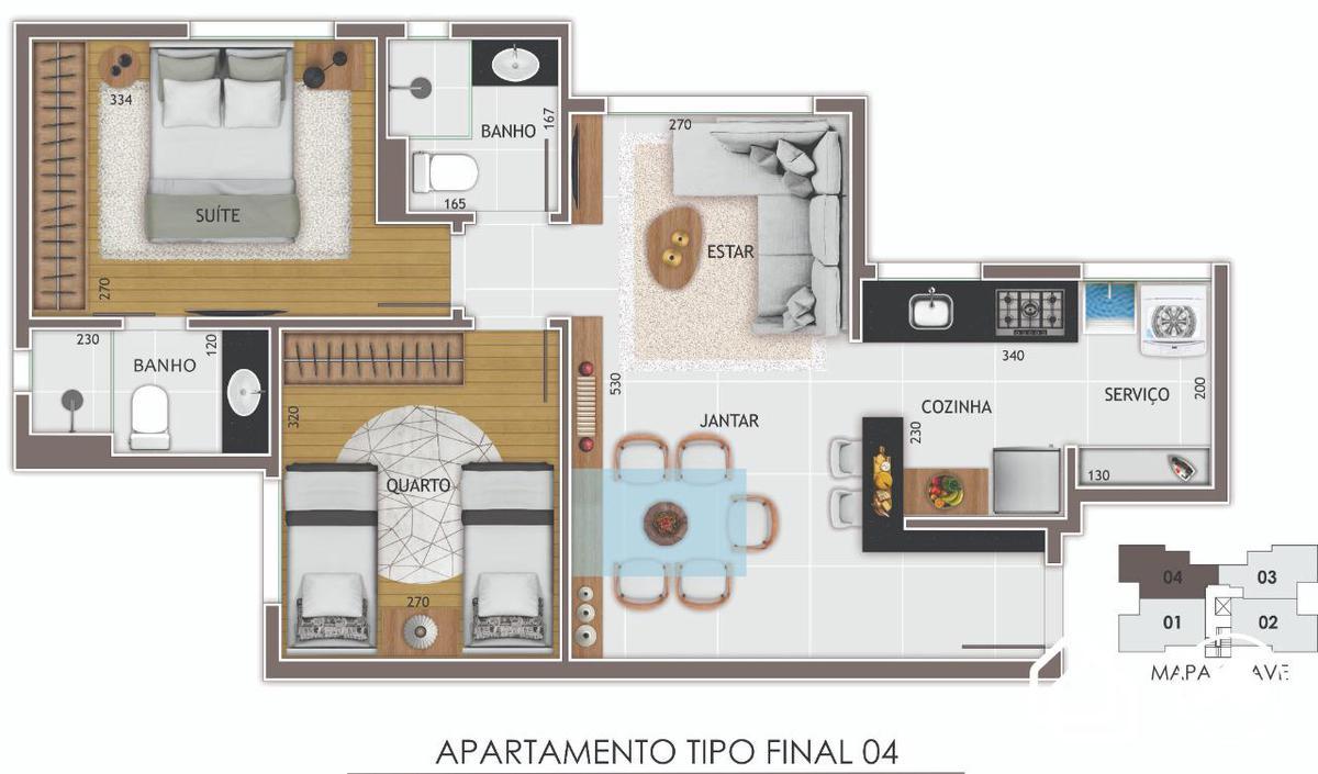 Apartamento, Buritis, 2 Quartos, 2 Vagas, 1 Suíte