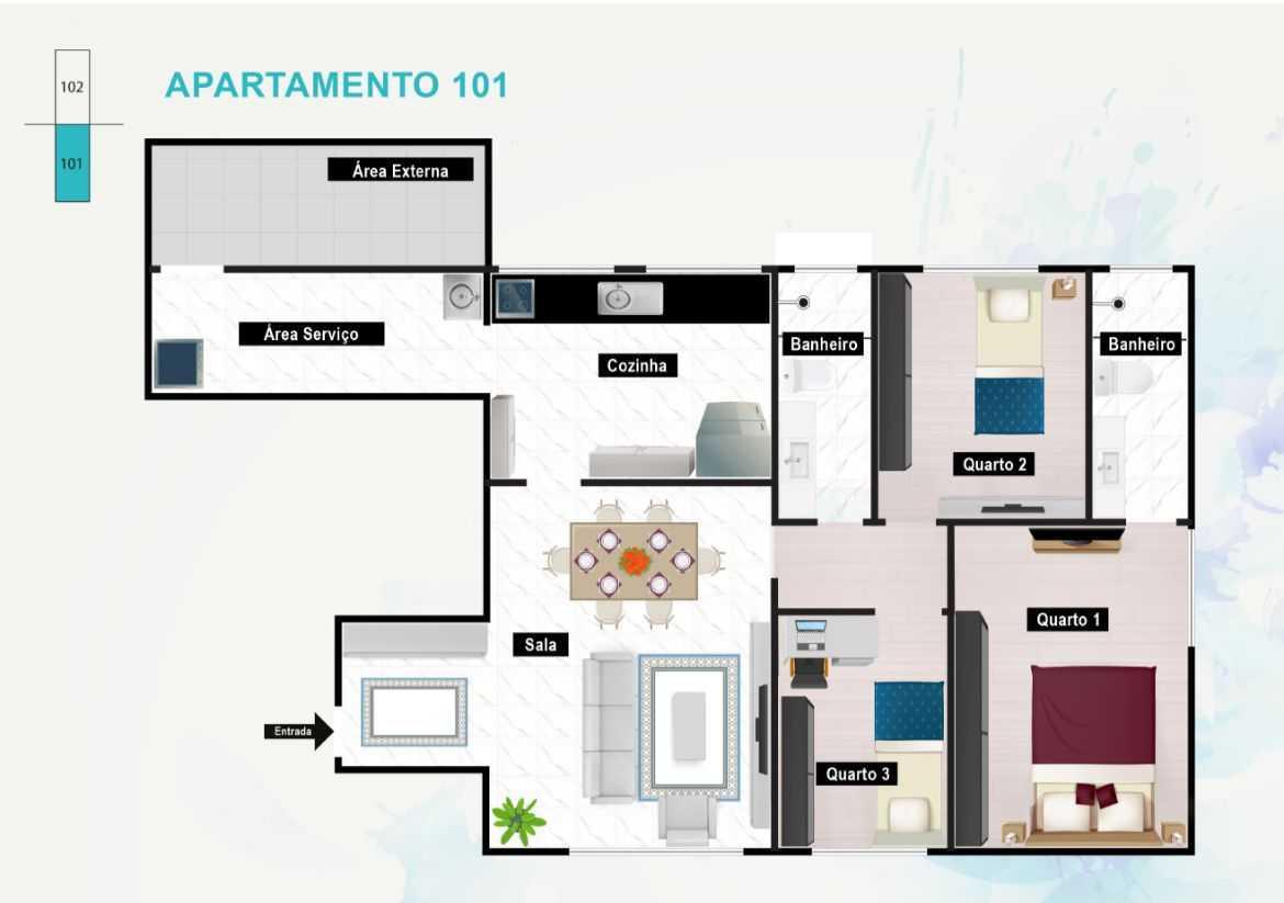 Apartamento, Alto Barroca, 3 Quartos, 1 Vaga, 1 Suíte