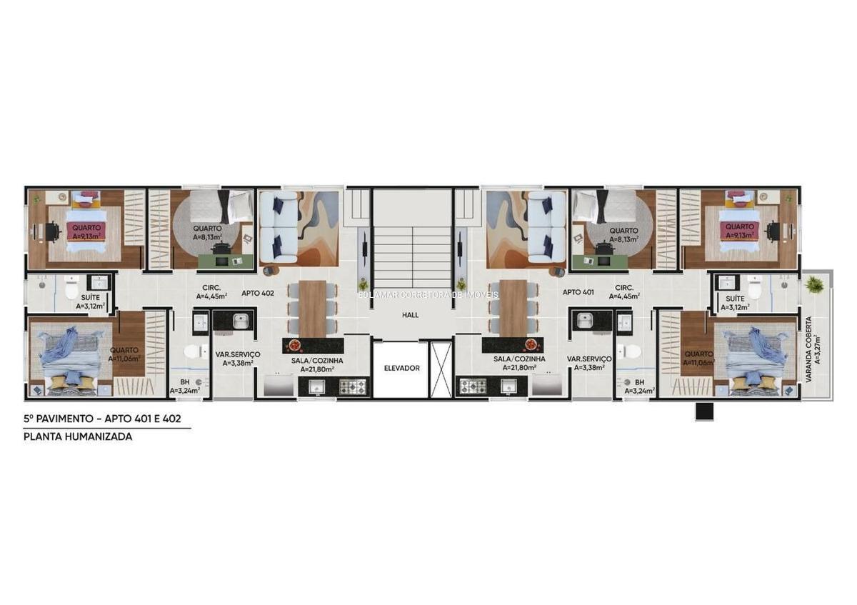 Apartamento, Flamengo, 3 Quartos, 2 Vagas, 1 Suíte
