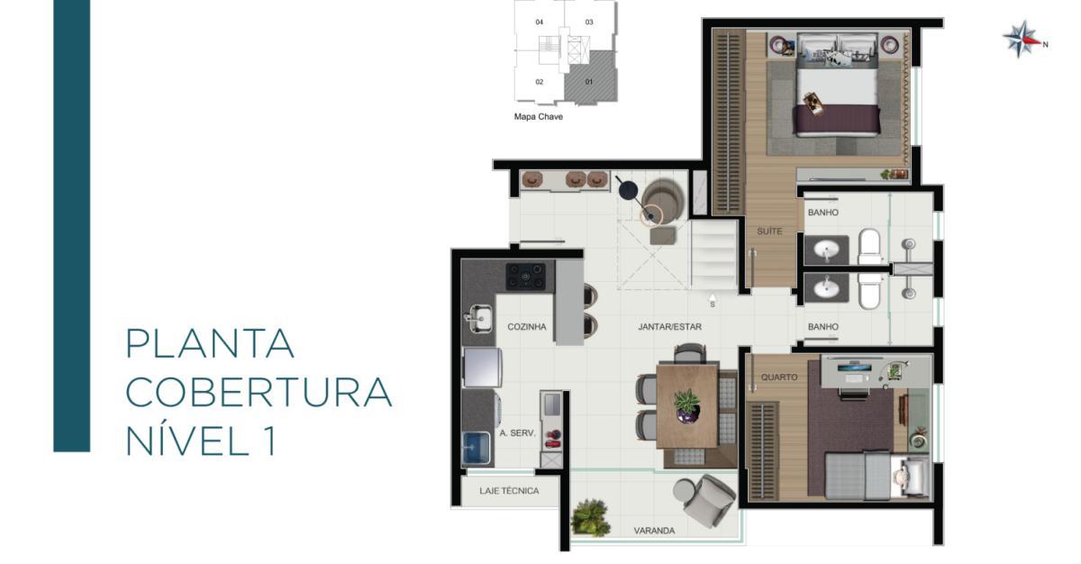 Apartamento, Nova Suíssa, 2 Quartos, 2 Vagas, 1 Suíte