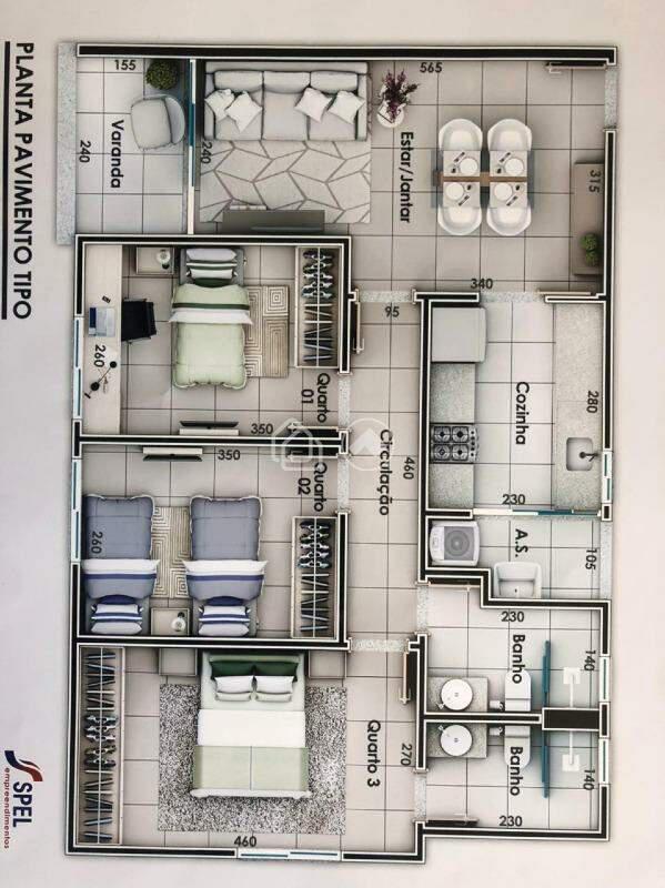 Apartamento, Jardim América, 3 Quartos, 3 Vagas, 1 Suíte