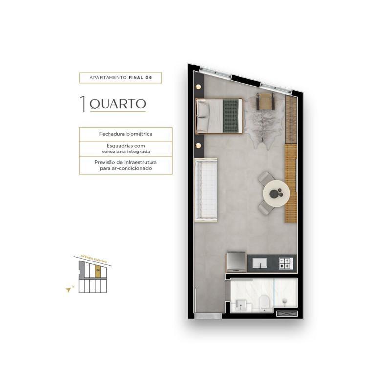 Apartamento, Ouro Preto, 1 Quarto, 1 Vaga