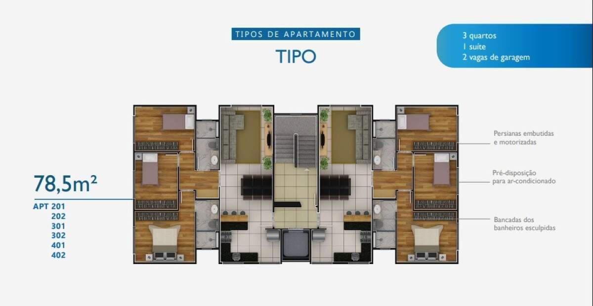 Apartamento, Alto Barroca, 3 Quartos, 2 Vagas, 1 Suíte